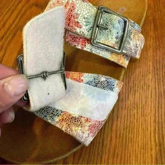 NEW, Cosyfeet, Orthopedic, Velcro, Adjustable Straps, White, Floral, Leather, 7 - Picture 6 of 8